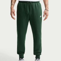 Pantalon de survêtement en polaire Nike Sportswear Club vert foncé et blanc