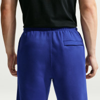 Pantalon de survêtement en polaire Nike Sportswear Club bleu foncé blanc