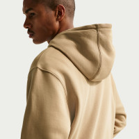 Nike Sportswear Club Fleece Hoodie Donkerbeige Donkerblauw