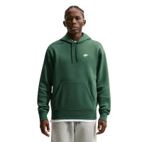 Nike Sportswear Club Fleece Trainingspak Hooded Donkergroen Wit