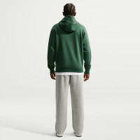 Nike Sportswear Club Fleece Trainingspak Hooded Donkergroen Wit
