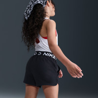 Nike Pro Fleece Trainingsbroekje Kids Zwart Wit