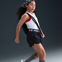 Nike Pro Fleece Trainingsbroekje Kids Zwart Wit