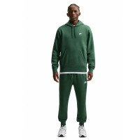 Nike Sportswear Club Fleece Trainingspak Hooded Donkergroen Wit