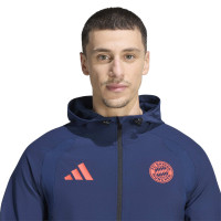 adidas Bayern München Tiro Travel Trainingspak 2026-2027 Donkerblauw Rood