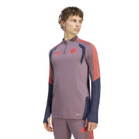 adidas Bayern München Europees Trainingspak 1/4-Zip 2026-2027 Lichtpaars Zwart Rood