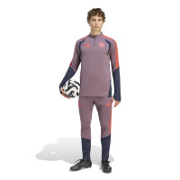 adidas Bayern München Europees Trainingstrui 1/4-Zip 2026-2027 Lichtpaars Zwart Rood