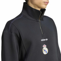 adidas Real Madrid EQT Trainingspak 1/4-Zip Zwart Paars Wit