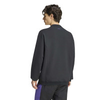 adidas Real Madrid EQT Crew Sweater Zwart Wit Paars