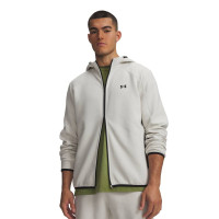 Under Armour Unstoppable Fleece Trainingsjack Gebroken Wit Zwart