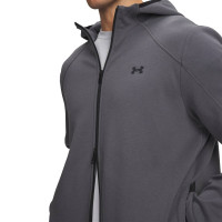 Under Armour Unstoppable Fleece Trainingsjack Donkergrijs Zwart