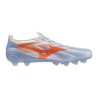 Mizuno Alpha III Japan Gazon Naturel Chaussures de Foot (FG) Bleu Clair Bleu Orange