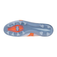 Mizuno Alpha III Japan Gazon Naturel Chaussures de Foot (FG) Bleu Clair Bleu Orange