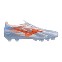 Mizuno Alpha III Elite Gazon Naturel Chaussures de Foot (FG) Bleu Clair Bleu Orange