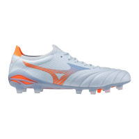 Mizuno Morelia Neo V Beta Elite Gazon Naturel Chaussures de Foot (FG) Bleu Clair Bleu Orange