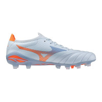Mizuno Morelia Neo V Beta Elite Gazon Naturel Chaussures de Foot (FG) Bleu Clair Bleu Orange