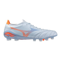 Mizuno Morelia Neo V Beta Pro Gazon Naturel Chaussures de Foot (FG) Bleu Clair Bleu Orange