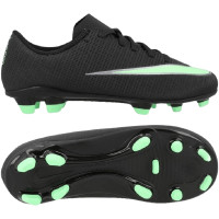 Nike Mercurial Vapor 17 Club Gras / Kunstgras Voetbalschoenen (MG) Peuters/Kleuters Zwart Felgroen Zilvergrijs