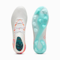 PUMA Future 9 Match Brilliance Gras / Kunstgras Voetbalschoenen (MG) Dames Wit Feloranje Roze Lichtblauw