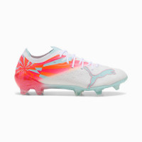 PUMA Ultra Nitro 7 Ultimate Gazon Naturel Chaussures de Foot (FG) Femmes Blanc Orange Vif Rose Bleu Clair