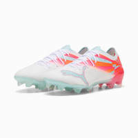 PUMA Ultra Nitro 7 Ultimate Gazon Naturel Chaussures de Foot (FG) Femmes Blanc Orange Vif Rose Bleu Clair