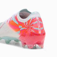 PUMA Ultra Nitro 7 Ultimate Gazon Naturel Chaussures de Foot (FG) Femmes Blanc Orange Vif Rose Bleu Clair