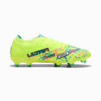 PUMA Ultra Nitro 7 Match Gazon Naturel Artificiel Chaussures de Foot (MG) Vert Néon Bleu Vif Rose Vif