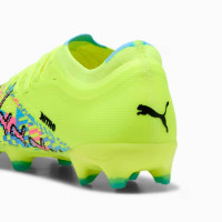 PUMA Ultra Nitro 7 Match Gazon Naturel Artificiel Chaussures de Foot (MG) Vert Néon Bleu Vif Rose Vif