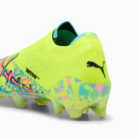 PUMA Ultra Nitro 7 Ultimate ADV Sans Lacets Gazon Naturel Chaussures de Foot (FG) Vert Néon Bleu Vif Rose Vif