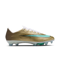 Nike Zoom Mercurial Superfly 11 Mbappé Elite Gras Voetbalschoenen (FG) Goud Groen Wit
