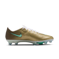 Nike Zoom Mercurial Superfly 11 Mbappé Elite Gras Voetbalschoenen (FG) Goud Groen Wit