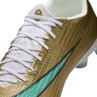 Nike Zoom Mercurial Superfly 11 Mbappé Elite Gras Voetbalschoenen (FG) Goud Groen Wit