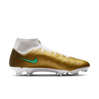 Nike Mercurial Superfly 11 Mbappé Academy Gras / Kunstgras Voetbalschoenen (MG) Goud Groen Wit