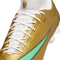Nike Mercurial Superfly 11 Mbappé Academy Gras / Kunstgras Voetbalschoenen (MG) Goud Groen Wit