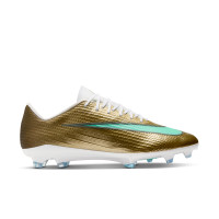 Nike Zoom Mercurial Superfly 11 Pro Gazon Naturel Chaussures de Foot (FG) Doré Vert Blanc