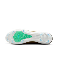 Nike Zoom Mercurial Superfly 11 Pro Gazon Naturel Chaussures de Foot (FG) Doré Vert Blanc