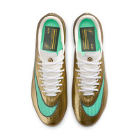 Nike Zoom Mercurial Superfly 11 Pro Gazon Naturel Chaussures de Foot (FG) Doré Vert Blanc