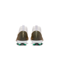 Nike Zoom Mercurial Superfly 11 Academy Gazon Naturel Artificiel Chaussures de Foot (MG) Tout-Petits Doré Vert Blanc