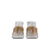 Nike Mercurial Superfly 11 Mbappé Club Zaalvoetbalschoenen (IN) Kids Goud Groen Wit
