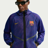 Veste d'entraînement Nike FC Barcelona Anthem KMC 2026-2027 bleu foncé rouge or
