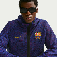 Veste d'entraînement Nike FC Barcelona Anthem KMC 2026-2027 bleu foncé rouge or