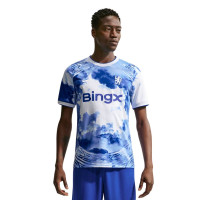 Chemise d'entraînement d'avant-match Nike Chelsea 2026-2027 blanc bleu