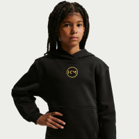 Nike Kylian Mbappé Club Fleece Trainingspak Hooded Kids Zwart Goud