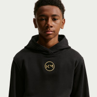 Nike Kylian Mbappé Club Fleece Trainingspak Hooded Kids Zwart Goud