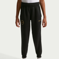 Pantalon de survêtement Nike Kylian Mbappé Club Fleece pour Enfants, noir et doré