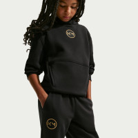 Pantalon de survêtement Nike Kylian Mbappé Club Fleece pour Enfants, noir et doré