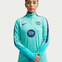 Nike FC Barcelona Strike Trainingspak 1/4-Zip 2026-2027 Dames Licht Turquoise Donkerblauw