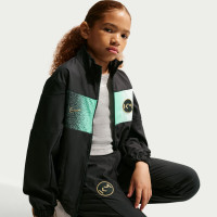 Nike Kylian Mbappé Woven Trainingspak Kids Zwart Mintgroen Goud