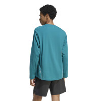 T-shirt à manches longues adidas Liverpool Originals blanc turquoise