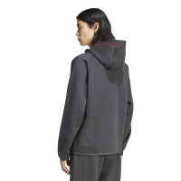 adidas Liverpool Originals Trainingsjack Donkergrijs Rood Zilver